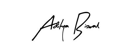 A modern signature idea for name Aditya Biswal using Arty Signature font. Clean strokes and elegant curves make it stand out instantly. Aditya Biswal signature style 8 images and pictures png