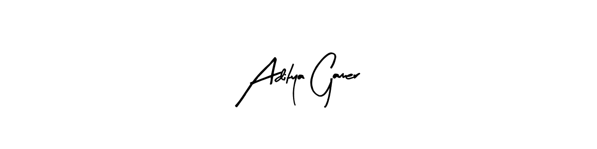 Aditya Gamer stylish signature style. Best Handwritten Sign (Arty Signature) for my name. Handwritten Signature Collection Ideas for my name Aditya Gamer. Aditya Gamer signature style 8 images and pictures png