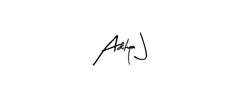 The best way (Arty Signature) to make a short signature is to pick only two or three words in your name. The name Aditya J include a total of six letters. For converting this name. Aditya J signature style 8 images and pictures png