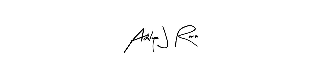 Similarly Arty Signature is the best handwritten signature design. Signature creator online .You can use it as an online autograph creator for name Aditya J Rana. Aditya J Rana signature style 8 images and pictures png