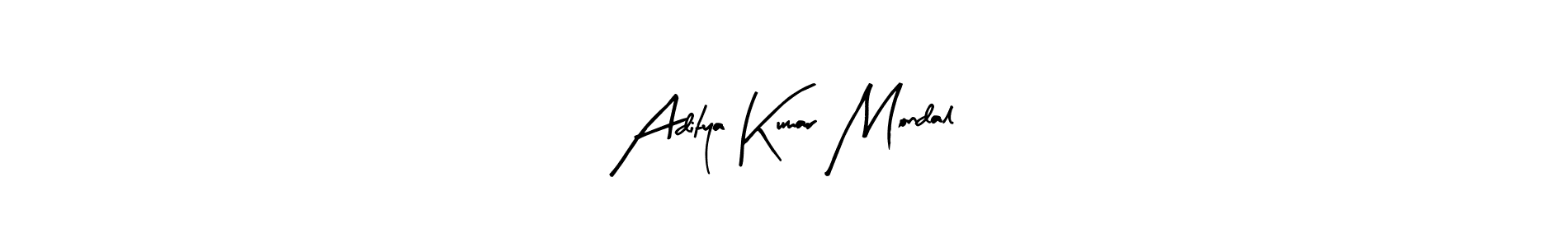 You should practise on your own different ways (Arty Signature) to write your name (Aditya Kumar Mondal) in signature. don't let someone else do it for you. Aditya Kumar Mondal signature style 8 images and pictures png