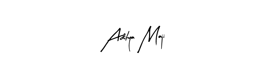 How to make Aditya Maji name signature. Use Arty Signature style for creating short signs online. This is the latest handwritten sign. Aditya Maji signature style 8 images and pictures png