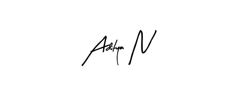 Also we have Aditya N name is the best signature style. Create professional handwritten signature collection using Arty Signature autograph style. Aditya N signature style 8 images and pictures png