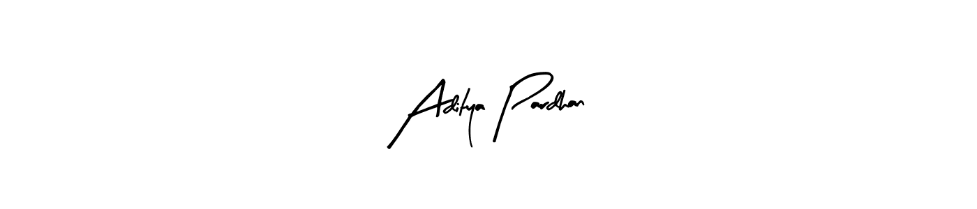 The best way (Arty Signature) to make a short signature is to pick only two or three words in your name. The name Aditya Pardhan include a total of six letters. For converting this name. Aditya Pardhan signature style 8 images and pictures png