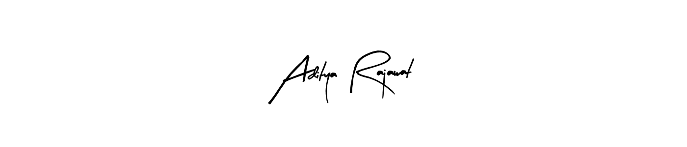 Also we have Aditya Rajawat name is the best signature style. Create professional handwritten signature collection using Arty Signature autograph style. Aditya Rajawat signature style 8 images and pictures png