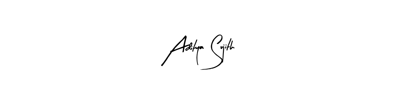 Also we have Aditya Sujith name is the best signature style. Create professional handwritten signature collection using Arty Signature autograph style. Aditya Sujith signature style 8 images and pictures png