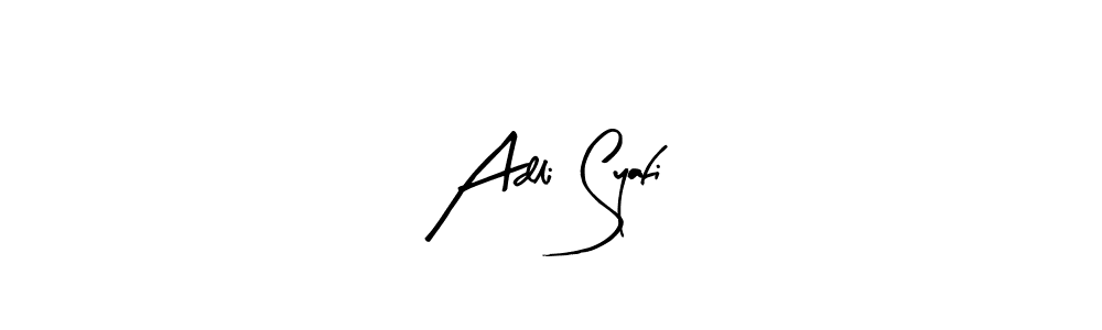 if you are searching for the best signature style for your name Adli Syafi. so please give up your signature search. here we have designed multiple signature styles  using Arty Signature. Adli Syafi signature style 8 images and pictures png