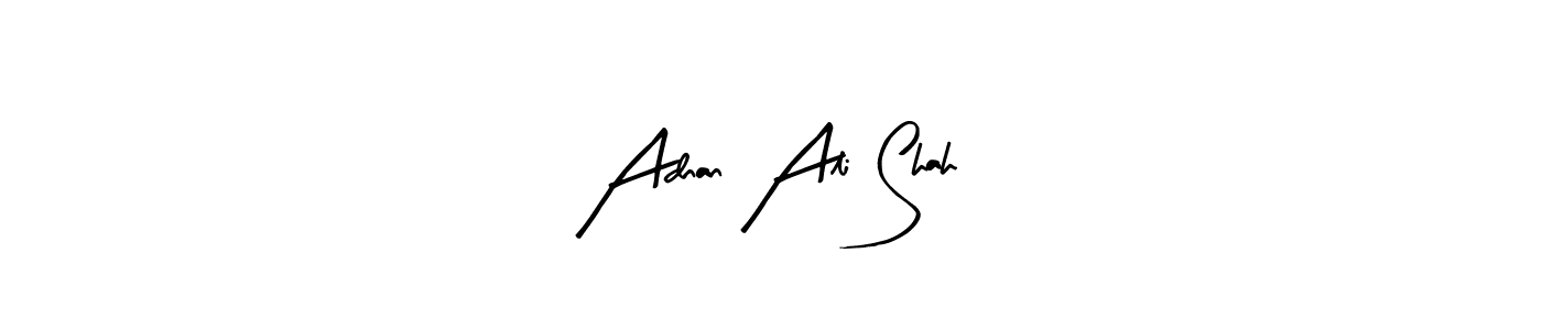 Create a beautiful signature design for name Adnan Ali Shah. With this signature (Arty Signature) fonts, you can make a handwritten signature for free. Adnan Ali Shah signature style 8 images and pictures png