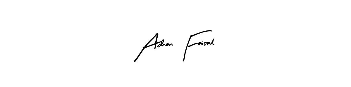 How to make Adnan Faisal name signature. Use Arty Signature style for creating short signs online. This is the latest handwritten sign. Adnan Faisal signature style 8 images and pictures png