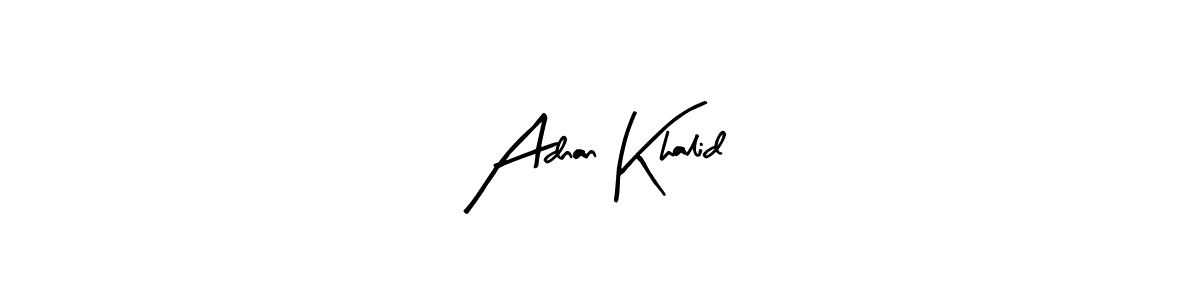 You should practise on your own different ways (Arty Signature) to write your name (Adnan Khalid) in signature. don't let someone else do it for you. Adnan Khalid signature style 8 images and pictures png