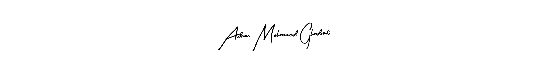 Arty Signature is a professional signature style that is perfect for those who want to add a touch of class to their signature. It is also a great choice for those who want to make their signature more unique. Get Adnan Mohammed Ghadiali name to fancy signature for free. Adnan Mohammed Ghadiali signature style 8 images and pictures png