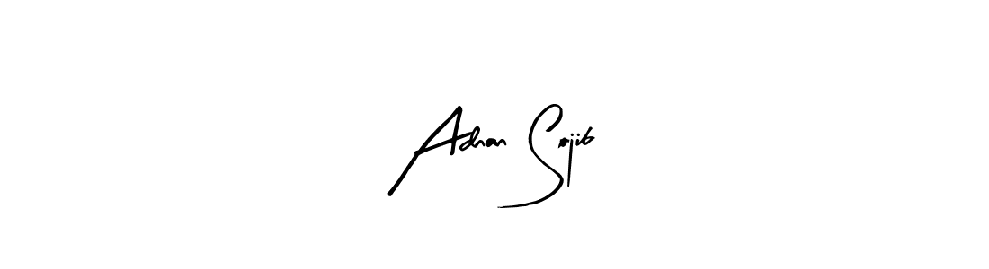 Make a beautiful signature design for name Adnan Sojib. With this signature (Arty Signature) style, you can create a handwritten signature for free. Adnan Sojib signature style 8 images and pictures png