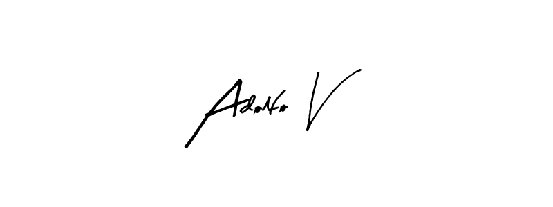 You can use this online signature creator to create a handwritten signature for the name Adolfo V. This is the best online autograph maker. Adolfo V signature style 8 images and pictures png