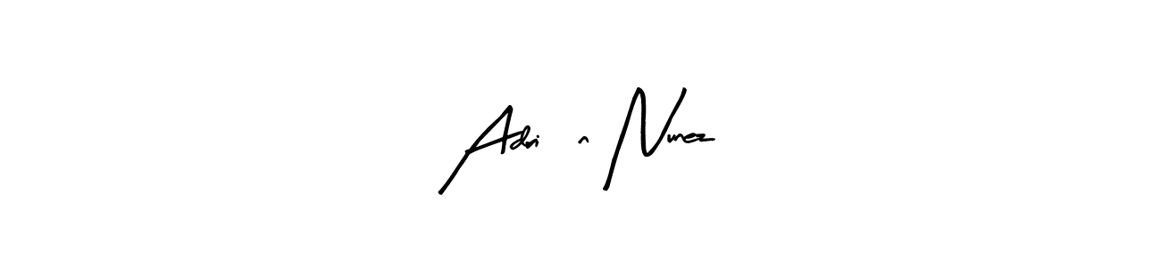 Make a beautiful signature design for name Adrián Nunez. With this signature (Arty Signature) style, you can create a handwritten signature for free. Adrián Nunez signature style 8 images and pictures png