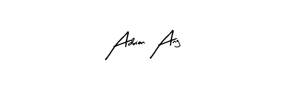 Arty Signature is a professional signature style that is perfect for those who want to add a touch of class to their signature. It is also a great choice for those who want to make their signature more unique. Get Adrian Ang name to fancy signature for free. Adrian Ang signature style 8 images and pictures png