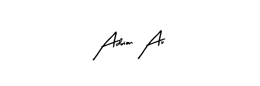 Make a beautiful signature design for name Adrian Au. With this signature (Arty Signature) style, you can create a handwritten signature for free. Adrian Au signature style 8 images and pictures png