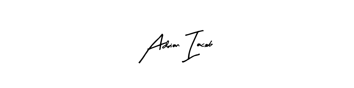 How to make Adrian Iacob name signature. Use Arty Signature style for creating short signs online. This is the latest handwritten sign. Adrian Iacob signature style 8 images and pictures png