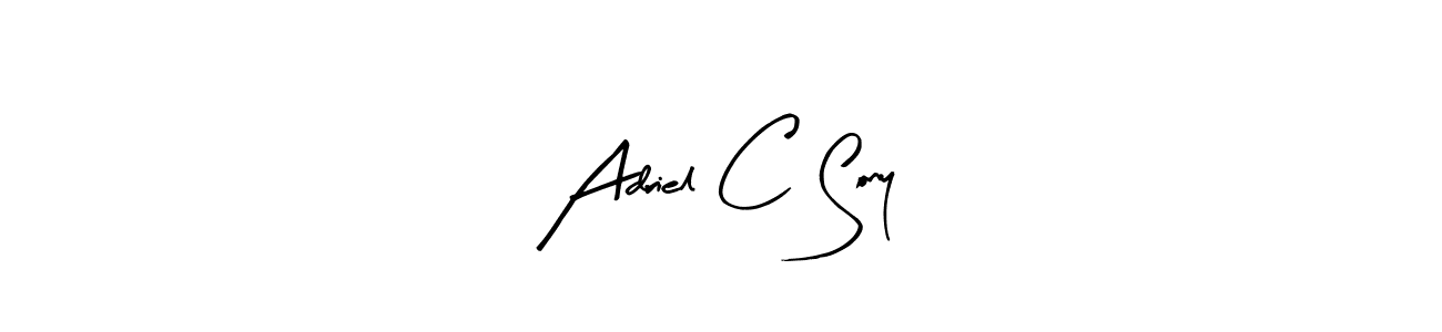 Use a signature maker to create a handwritten signature online. With this signature software, you can design (Arty Signature) your own signature for name Adriel C Sony. Adriel C Sony signature style 8 images and pictures png