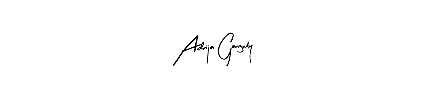 if you are searching for the best signature style for your name Adrija Ganguly. so please give up your signature search. here we have designed multiple signature styles  using Arty Signature. Adrija Ganguly signature style 8 images and pictures png