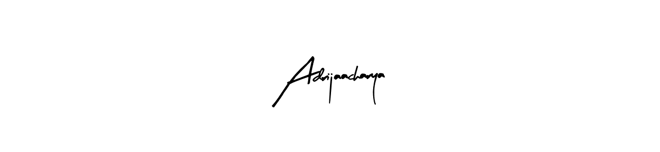 Similarly Arty Signature is the best handwritten signature design. Signature creator online .You can use it as an online autograph creator for name Adrijaacharya. Adrijaacharya signature style 8 images and pictures png