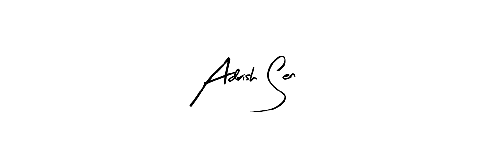 How to make Adrish Sen name signature. Use Arty Signature style for creating short signs online. This is the latest handwritten sign. Adrish Sen signature style 8 images and pictures png