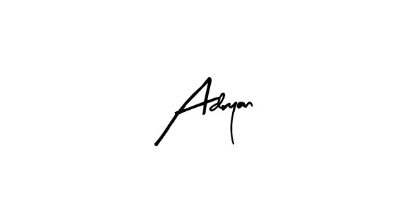 Design your own signature with our free online signature maker. With this signature software, you can create a handwritten (Arty Signature) signature for name Adryan. Adryan signature style 8 images and pictures png