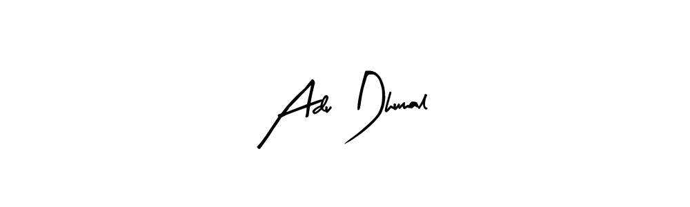 Here are the top 10 professional signature styles for the name Adu Dhumal. These are the best autograph styles you can use for your name. Adu Dhumal signature style 8 images and pictures png