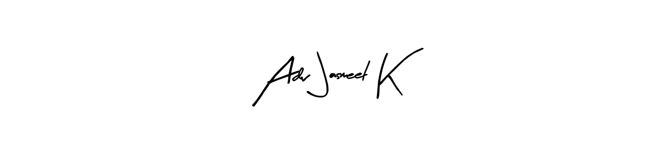 Also we have Adv Jasmeet K name is the best signature style. Create professional handwritten signature collection using Arty Signature autograph style. Adv Jasmeet K signature style 8 images and pictures png