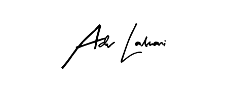 Transform the name Adv Lalmani into a signature masterpiece using Arty Signature font. Ideal for photographers, artists, and creators looking for watermarks. Adv Lalmani signature style 8 images and pictures png