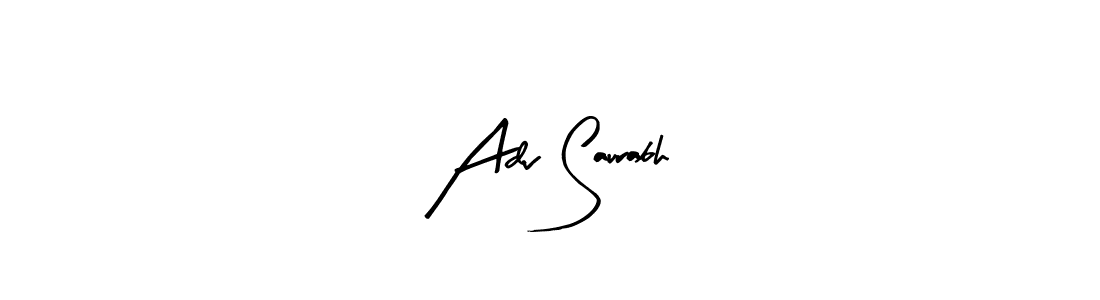 Also we have Adv Saurabh name is the best signature style. Create professional handwritten signature collection using Arty Signature autograph style. Adv Saurabh signature style 8 images and pictures png