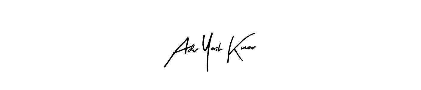 Make a beautiful signature design for name Adv Yash Kumar. With this signature (Arty Signature) style, you can create a handwritten signature for free. Adv Yash Kumar signature style 8 images and pictures png