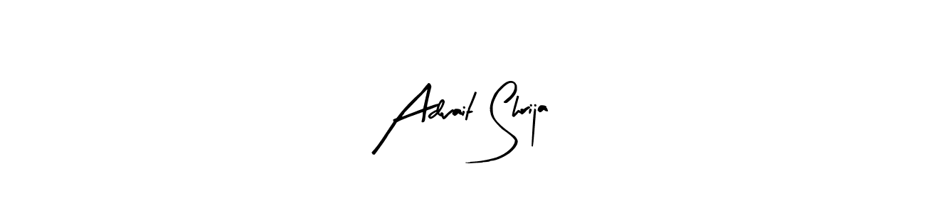 Make a beautiful signature design for name Advait Shrija. With this signature (Arty Signature) style, you can create a handwritten signature for free. Advait Shrija signature style 8 images and pictures png