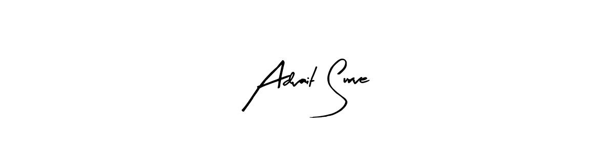 Create a beautiful signature design for name Advait Surve. With this signature (Arty Signature) fonts, you can make a handwritten signature for free. Advait Surve signature style 8 images and pictures png