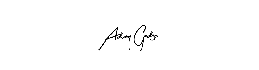 Arty Signature is a professional signature style that is perfect for those who want to add a touch of class to their signature. It is also a great choice for those who want to make their signature more unique. Get Advay Gadge name to fancy signature for free. Advay Gadge signature style 8 images and pictures png