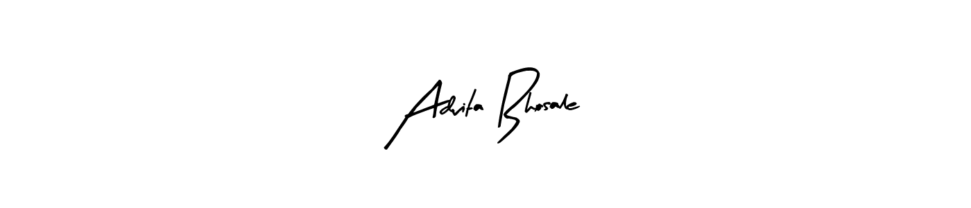 Make a beautiful signature design for name Advita Bhosale. With this signature (Arty Signature) style, you can create a handwritten signature for free. Advita Bhosale signature style 8 images and pictures png