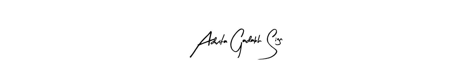 Design your own signature with our free online signature maker. With this signature software, you can create a handwritten (Arty Signature) signature for name Advita Gadakh Sign. Advita Gadakh Sign signature style 8 images and pictures png