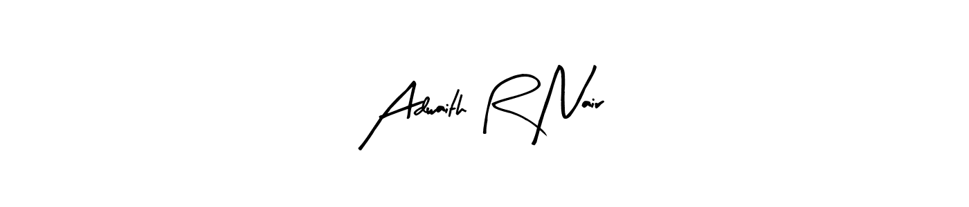 Design your own signature with our free online signature maker. With this signature software, you can create a handwritten (Arty Signature) signature for name Adwaith R Nair. Adwaith R Nair signature style 8 images and pictures png