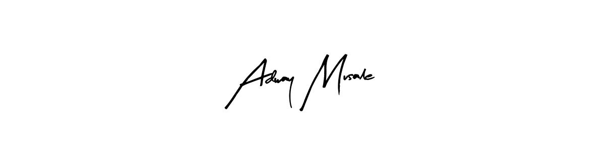 Design your own signature with our free online signature maker. With this signature software, you can create a handwritten (Arty Signature) signature for name Adway Musale. Adway Musale signature style 8 images and pictures png