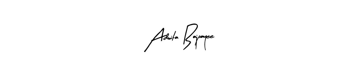 Adwita Bajpayee stylish signature style. Best Handwritten Sign (Arty Signature) for my name. Handwritten Signature Collection Ideas for my name Adwita Bajpayee. Adwita Bajpayee signature style 8 images and pictures png