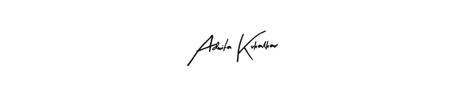 Make a beautiful signature design for name Adwita Kukalkar. With this signature (Arty Signature) style, you can create a handwritten signature for free. Adwita Kukalkar signature style 8 images and pictures png