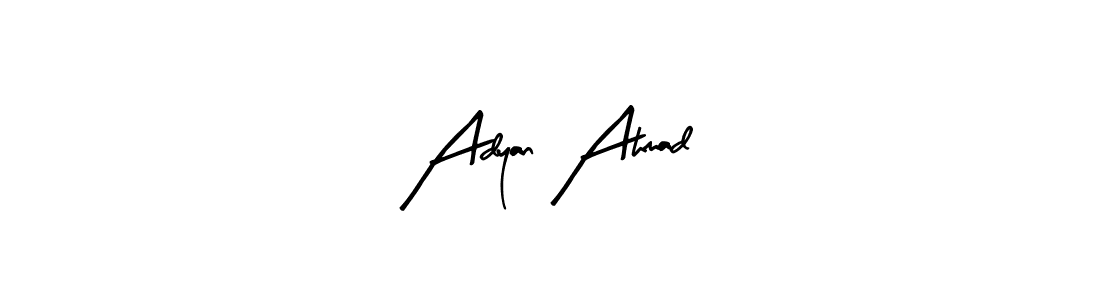 Also we have Adyan Ahmad name is the best signature style. Create professional handwritten signature collection using Arty Signature autograph style. Adyan Ahmad signature style 8 images and pictures png