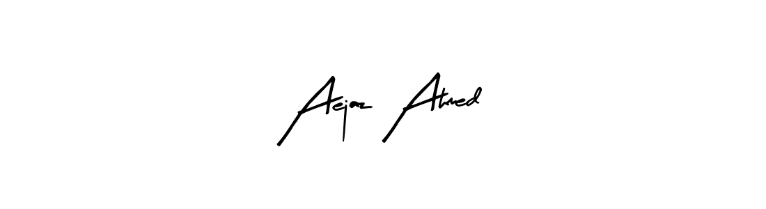 Design your own signature with our free online signature maker. With this signature software, you can create a handwritten (Arty Signature) signature for name Aejaz Ahmed. Aejaz Ahmed signature style 8 images and pictures png