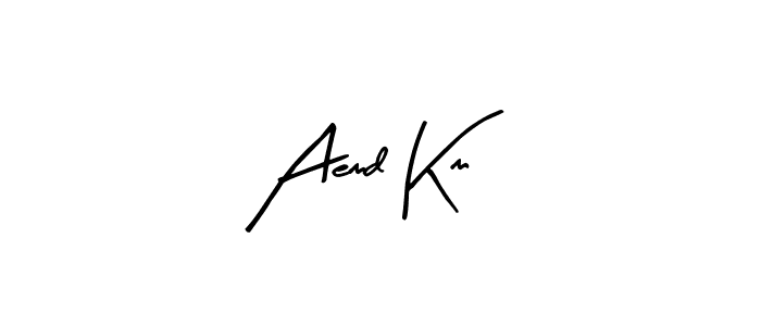 Design your own signature with our free online signature maker. With this signature software, you can create a handwritten (Arty Signature) signature for name Aemd Km. Aemd Km signature style 8 images and pictures png