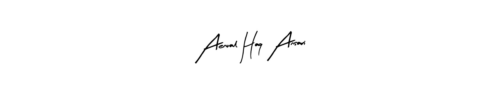 Design your own signature with our free online signature maker. With this signature software, you can create a handwritten (Arty Signature) signature for name Aenual Haq Ansari. Aenual Haq Ansari signature style 8 images and pictures png