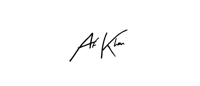 Create a beautiful signature design for name Af Khan. With this signature (Arty Signature) fonts, you can make a handwritten signature for free. Af Khan signature style 8 images and pictures png