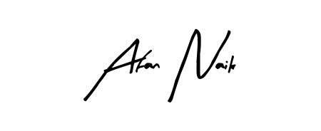 Make a beautiful signature design for name Afan Naik. With this signature (Arty Signature) style, you can create a handwritten signature for free. Afan Naik signature style 8 images and pictures png