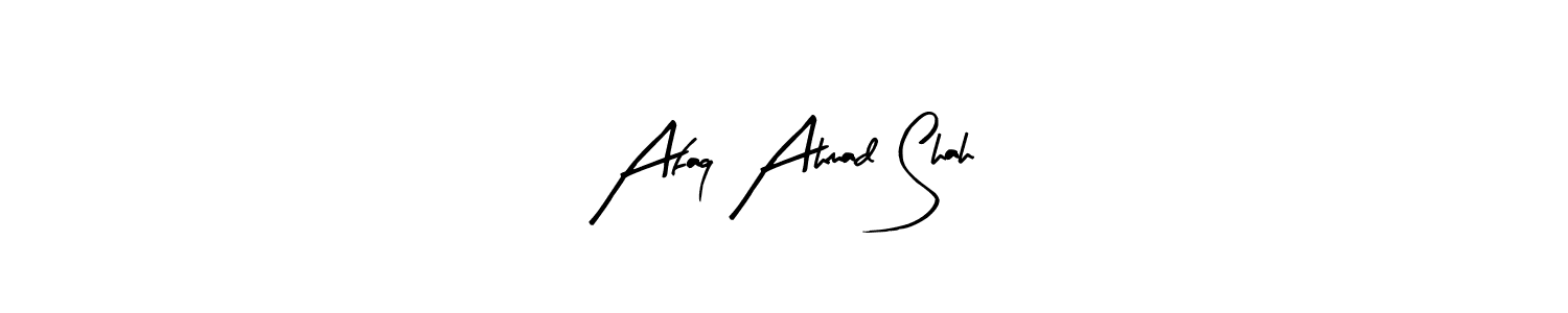 Create a beautiful signature design for name Afaq Ahmad Shah. With this signature (Arty Signature) fonts, you can make a handwritten signature for free. Afaq Ahmad Shah signature style 8 images and pictures png