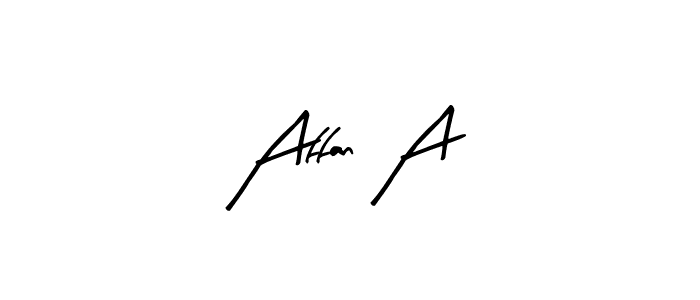 Make a beautiful signature design for name Affan A. With this signature (Arty Signature) style, you can create a handwritten signature for free. Affan A signature style 8 images and pictures png