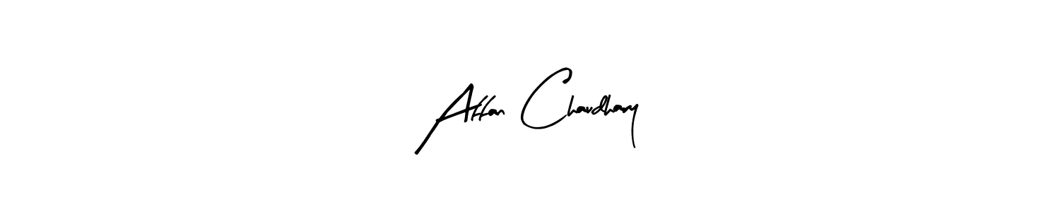 This is the best signature style for the Affan Chaudhary name. Also you like these signature font (Arty Signature). Mix name signature. Affan Chaudhary signature style 8 images and pictures png