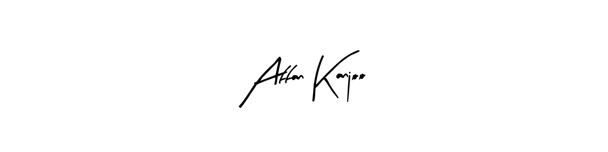 How to make Affan Kanjoo name signature. Use Arty Signature style for creating short signs online. This is the latest handwritten sign. Affan Kanjoo signature style 8 images and pictures png